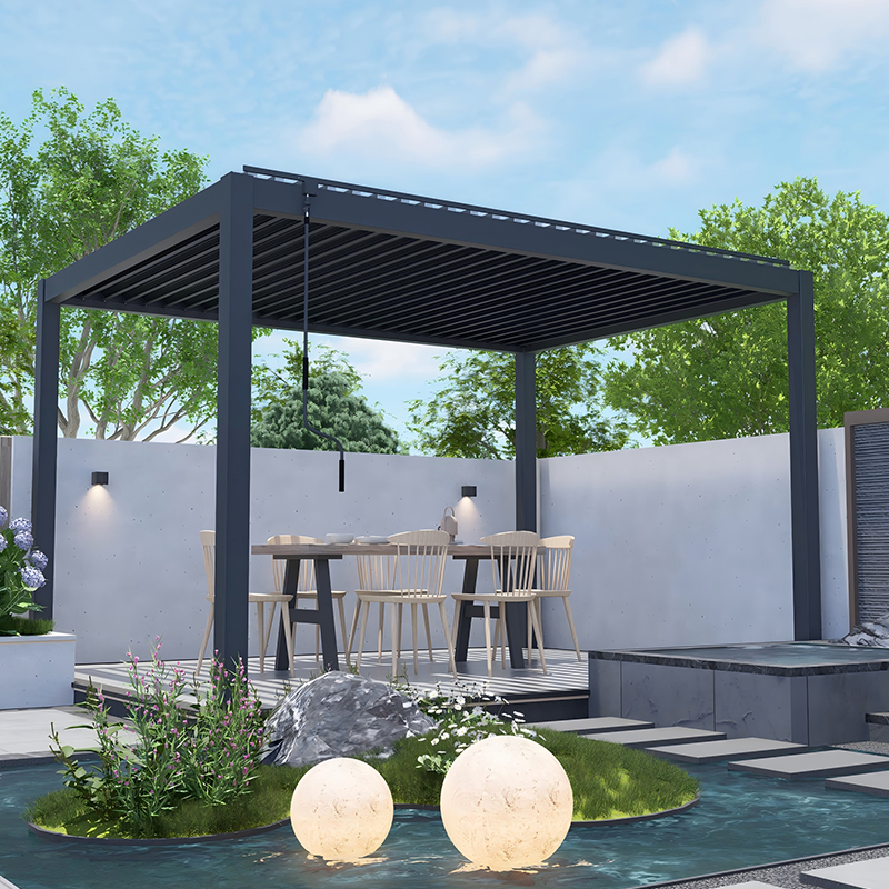 Model 147 Lightweight Flip Over Louvered Pergola – Image 2