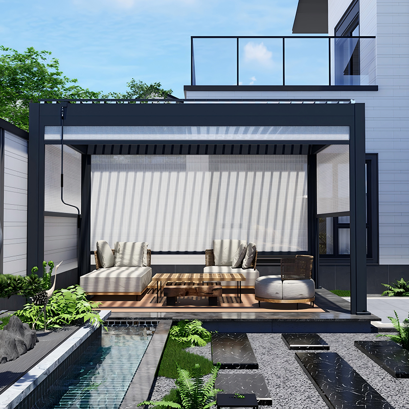 Model 147 Lightweight Flip Over Louvered Pergola – Image 3