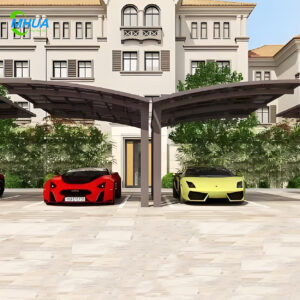 Modern Design Aluminum Car Canopy Parking Carport Custom Outdoor Garden Car Parking Shed with Polycarbonate Roof Factory Built