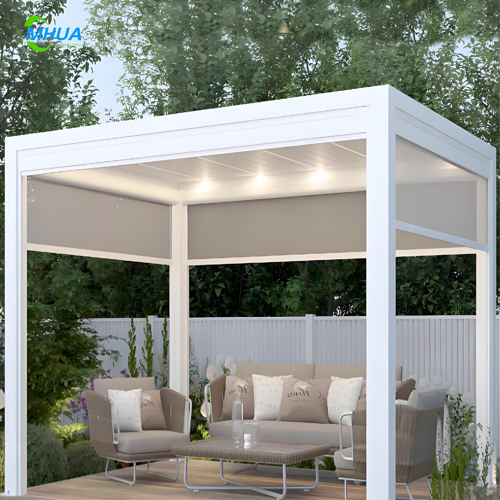 Easily Assembled Porch Patio Terrace Carport Gazebo Pergola Awning Aluminum Aluminium Outdoor Canopy - Image 3