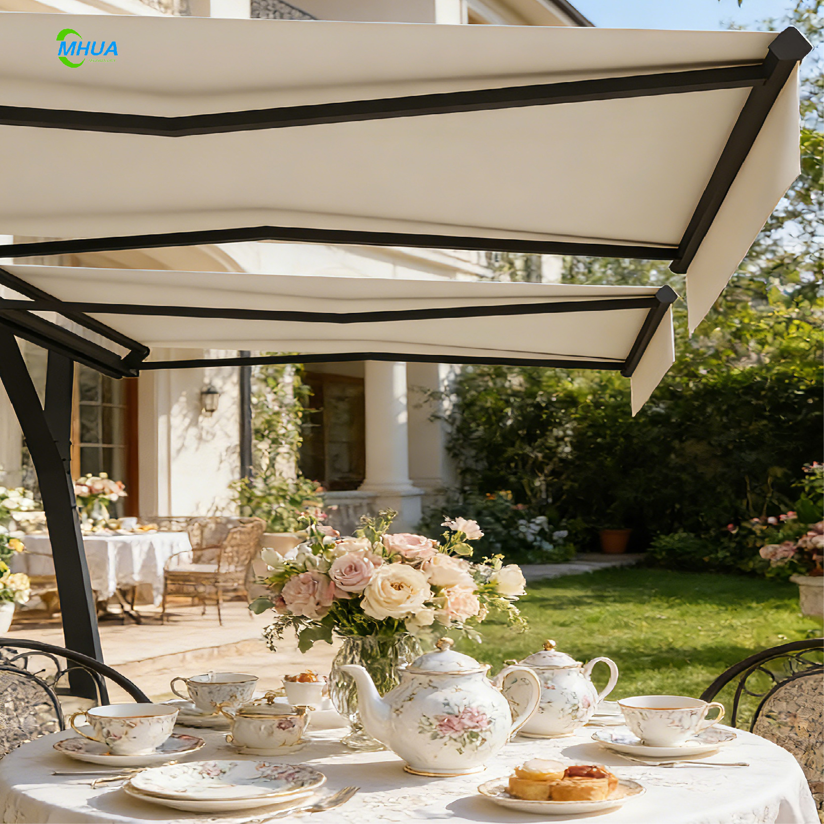 Retractable Roof Awning Outdoor Y Style Motorized Waterproof Pavilion Shade Supplier for Patio and Restaurants - Image 7