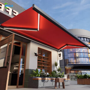 Remote Control Cassette Awning Electric Terrace Roof For Flexible Sun Shade And Light Rain