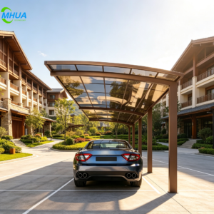 Solar Roof Aluminium Carport Garage Car Parking Shed Aluminum Solar Carports